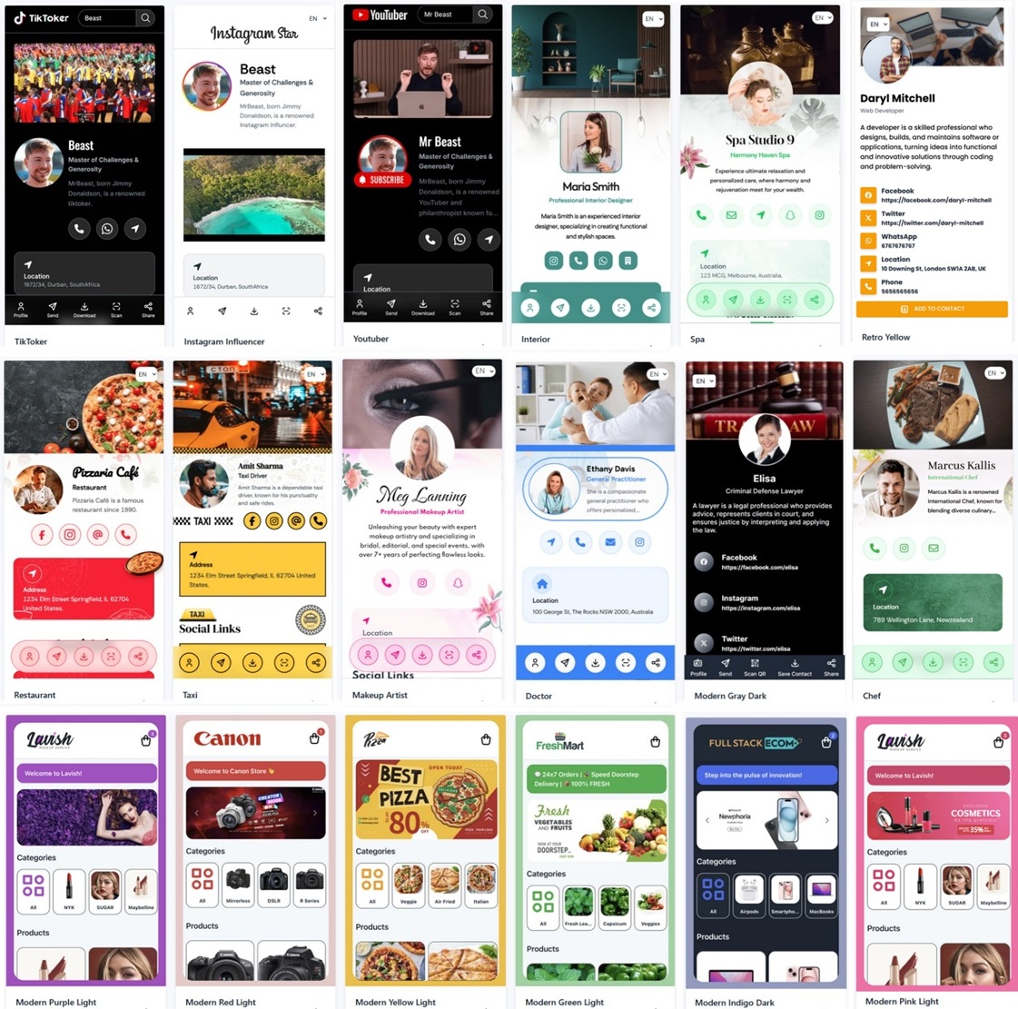 Mi Perfil | Creador de vCards y Tiendas Online vía WhatsApp
